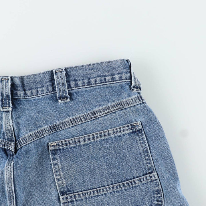 90'S Lee DUNGAREES Denim Painter Shorts, Men's W36 (approx.), Vintage unclear blue type Vintage Second Hand