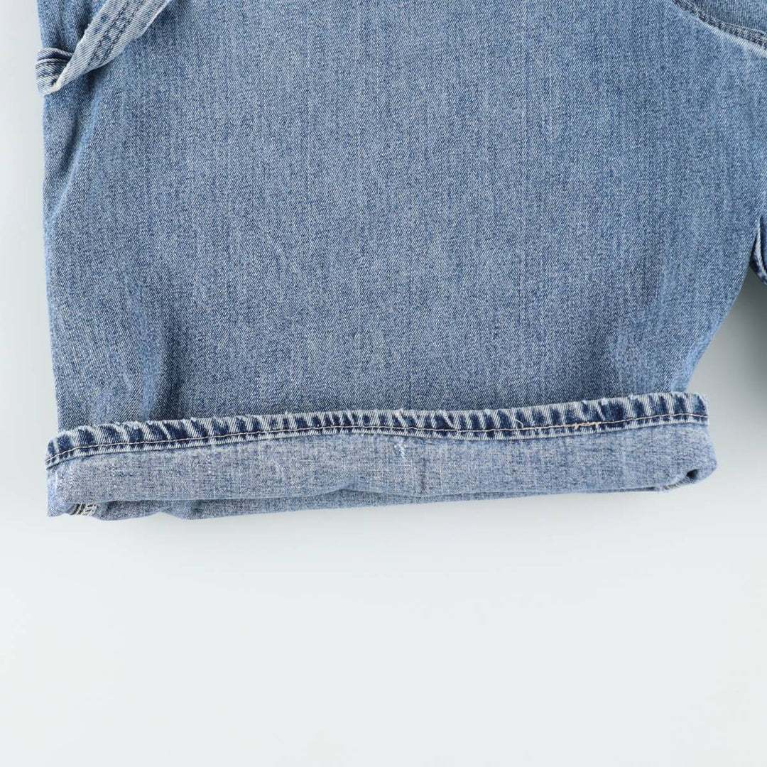 90'S Lee DUNGAREES Denim Painter Shorts, Men's W36 (approx.), Vintage unclear blue type Vintage Second Hand