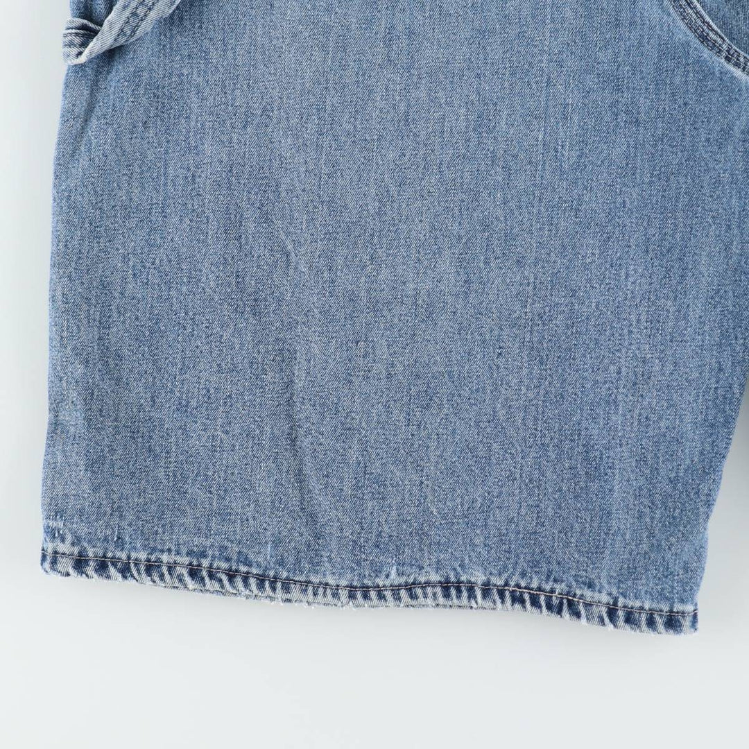 90'S Lee DUNGAREES Denim Painter Shorts, Men's W36 (approx.), Vintage unclear blue type Vintage Second Hand