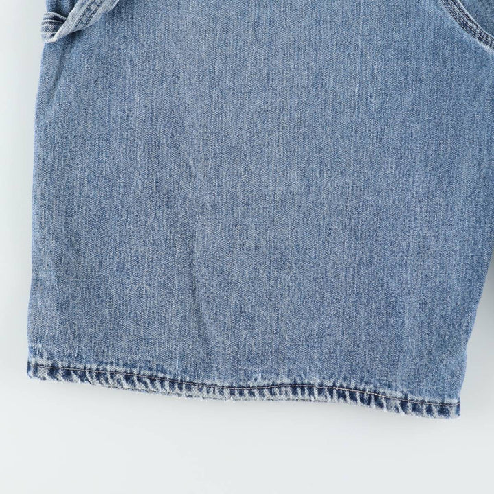 90'S Lee DUNGAREES Denim Painter Shorts, Men's W36 (approx.), Vintage unclear blue type Vintage Second Hand