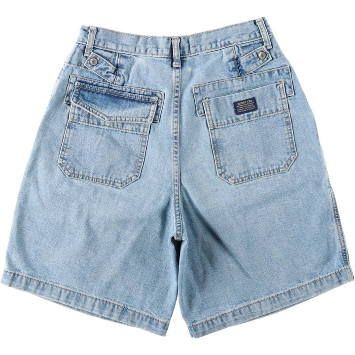 90'S Guess denim shorts, made in USA, men's size W29 equivalent, vintage. cotton Blue type light blue Vintage Second Hand