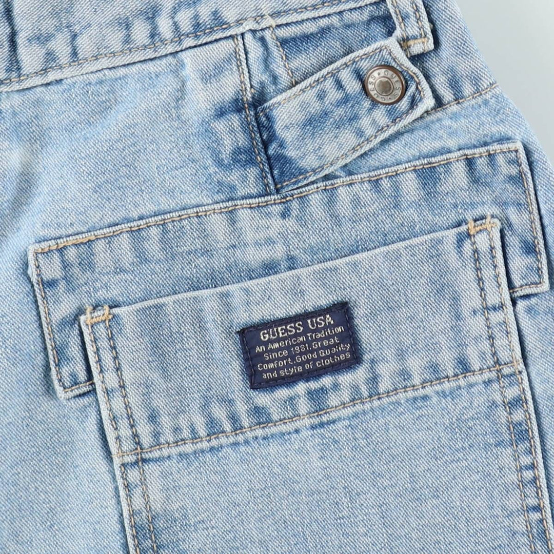 90'S Guess denim shorts, made in USA, men's size W29 equivalent, vintage. cotton Blue type light blue Vintage Second Hand
