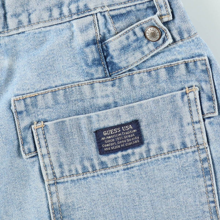 90'S Guess denim shorts, made in USA, men's size W29 equivalent, vintage. cotton Blue type light blue Vintage Second Hand