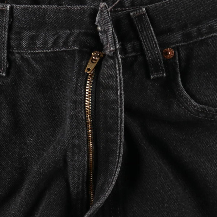 Levi's 550 RED TAB Black Denim Shorts (Men's W36 equivalent) unclear black type Vintage Second Hand
