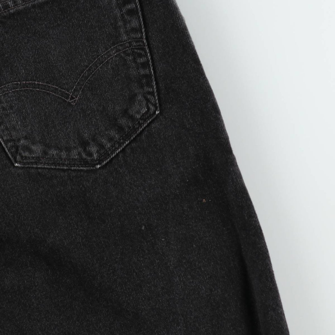 Levi's 550 RED TAB Black Denim Shorts (Men's W36 equivalent) unclear black type Vintage Second Hand