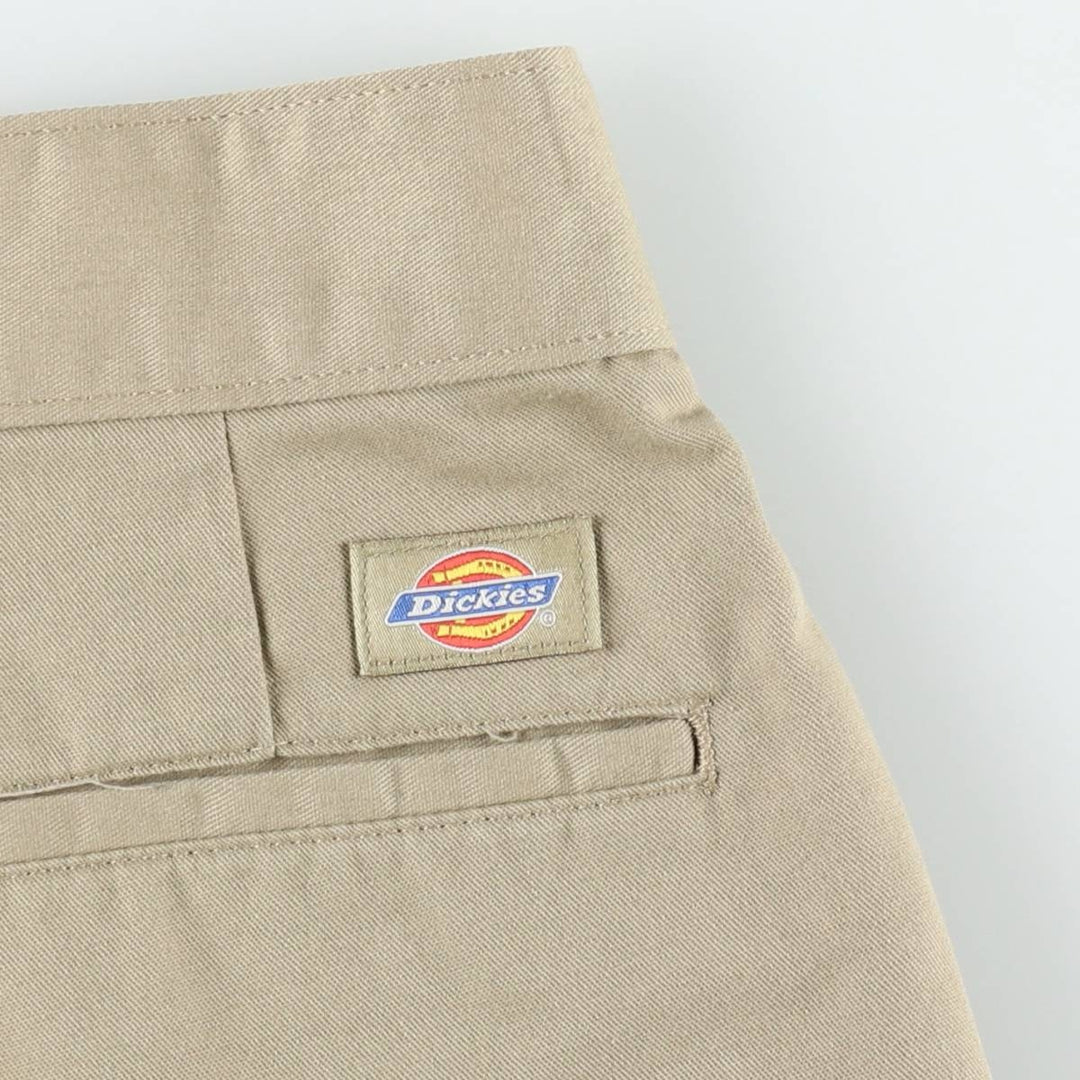 Dickies two-pleat work shorts, men's size W35 (approx.) polyester Beige type Vintage Second Hand