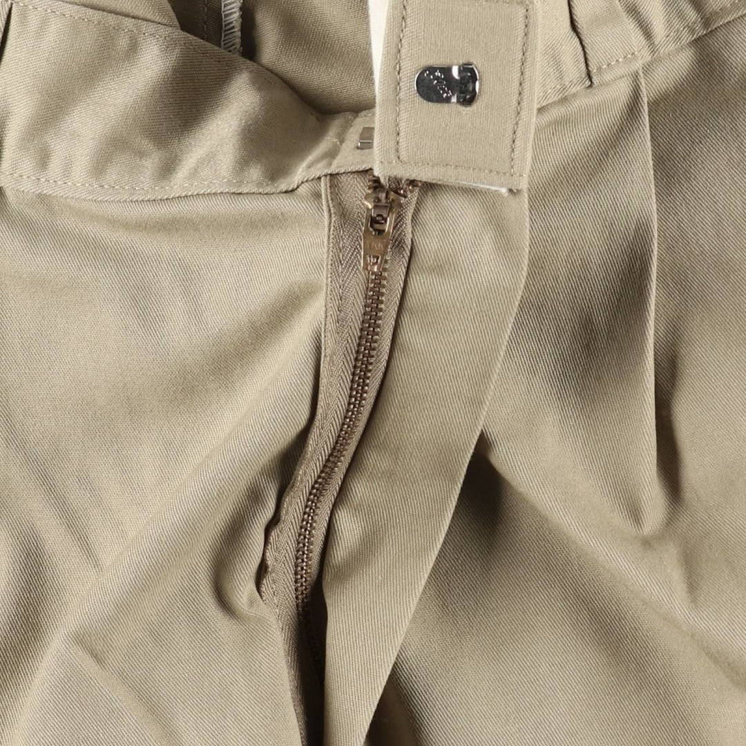 Dickies two-pleat work shorts, men's size W35 (approx.) polyester Beige type Vintage Second Hand