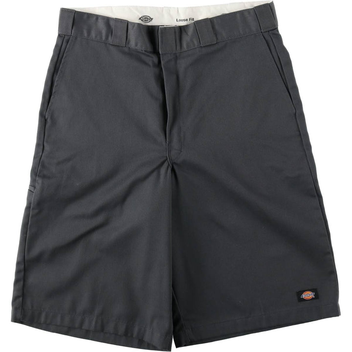 Dickies Loose Fit Work Shorts, Half Pants, Men's, W34 equivalent polyester gray type Vintage Second Hand