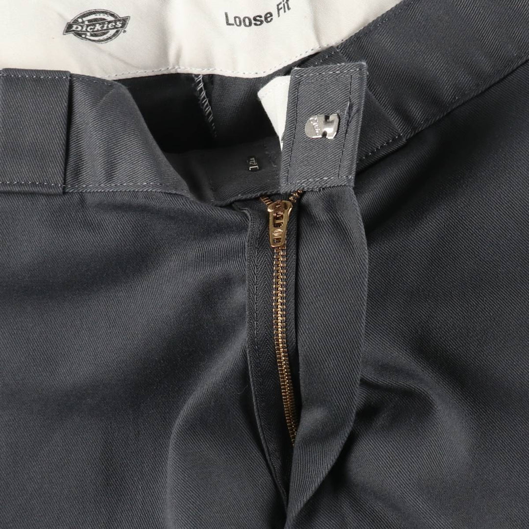 Dickies Loose Fit Work Shorts, Half Pants, Men's, W34 equivalent polyester gray type Vintage Second Hand