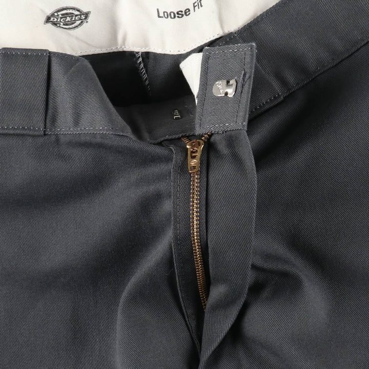 Dickies Loose Fit Work Shorts, Half Pants, Men's, W34 equivalent polyester gray type Vintage Second Hand
