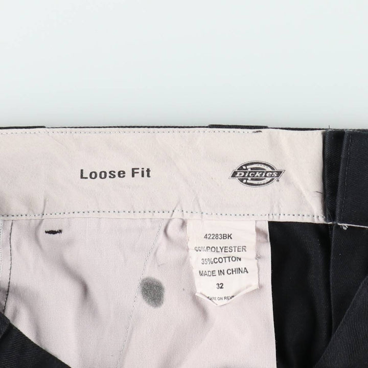 Dickies Loose Fit Work Shorts, Half Pants, Men's, W30 equivalent polyester black type Vintage Second Hand