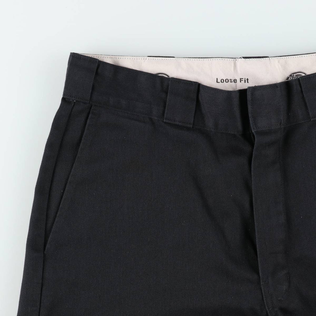 Dickies Loose Fit Work Shorts, Half Pants, Men's, W30 equivalent polyester black type Vintage Second Hand