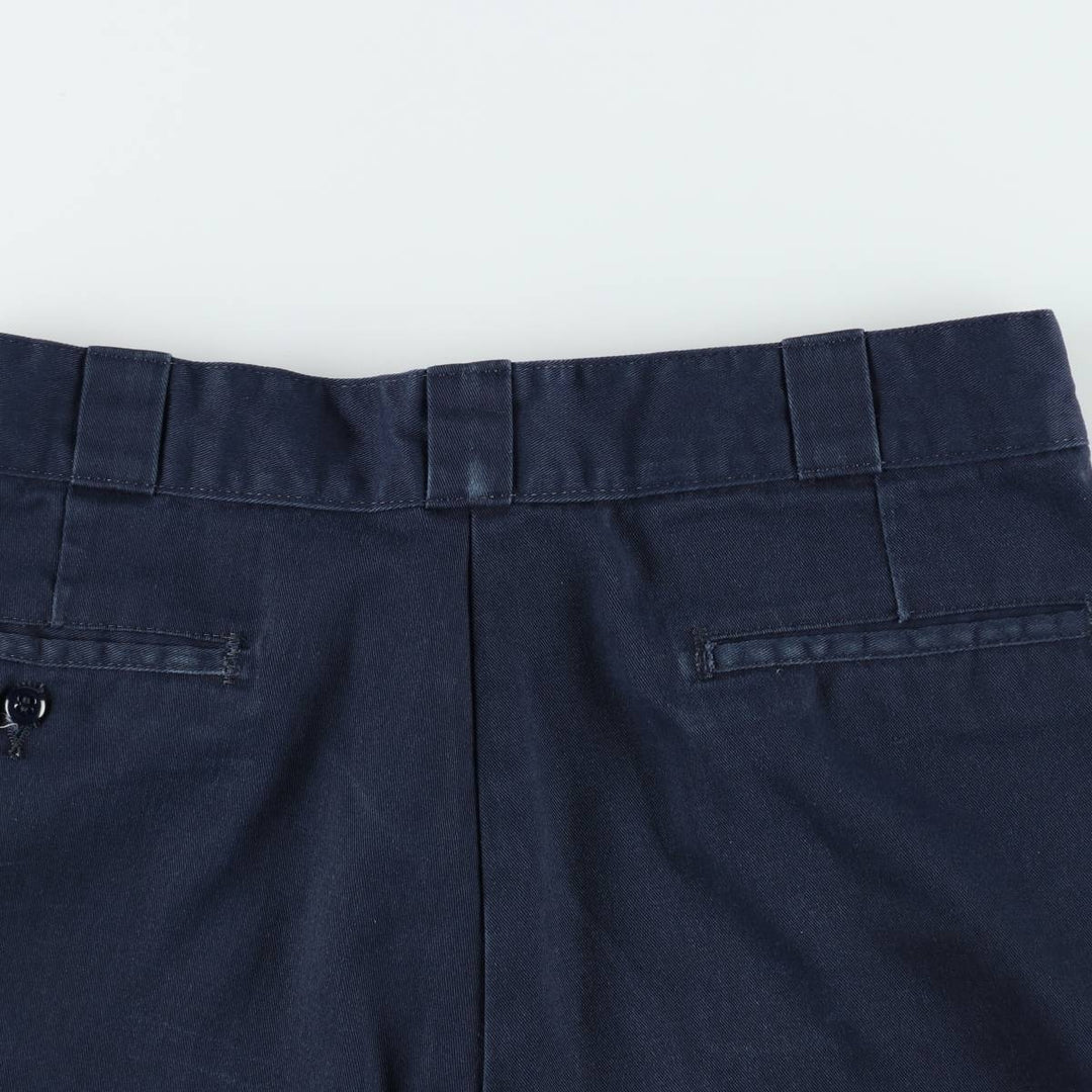 Dickies Loose Fit Work Shorts, Half Pants, Men's, W32 equivalent polyester navy blue type Vintage Second Hand