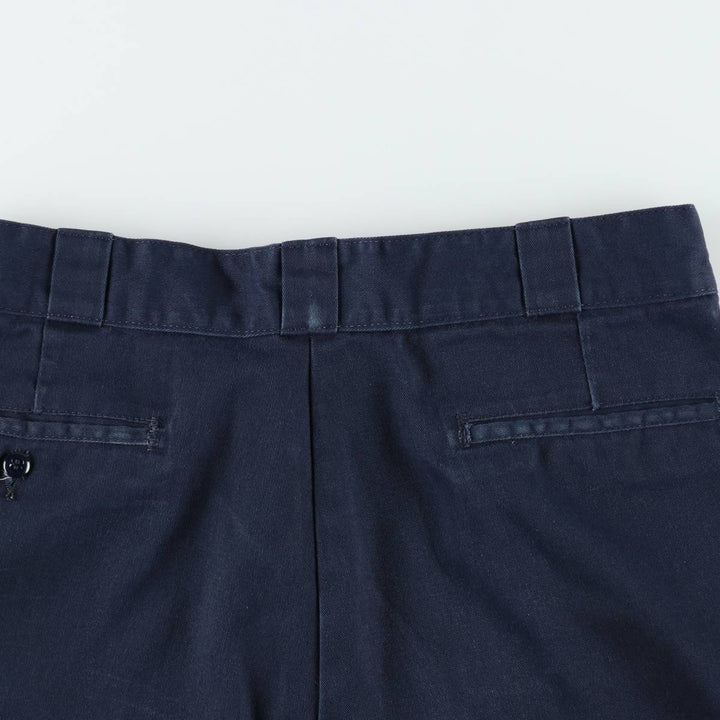 Dickies Loose Fit Work Shorts, Half Pants, Men's, W32 equivalent polyester navy blue type Vintage Second Hand