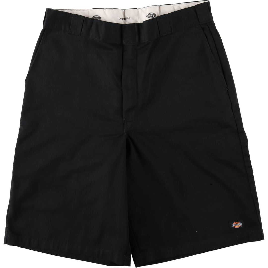 Dickies Loose Fit Work Shorts, Half Pants, Men's, W36 equivalent polyester black type Vintage Second Hand