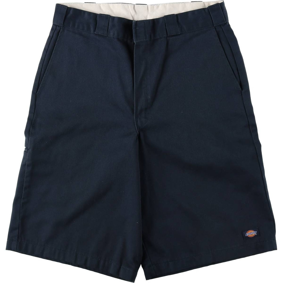 Dickies Work Shorts, Half Pants, Men's, W32 equivalent polyester navy blue type Vintage Second Hand