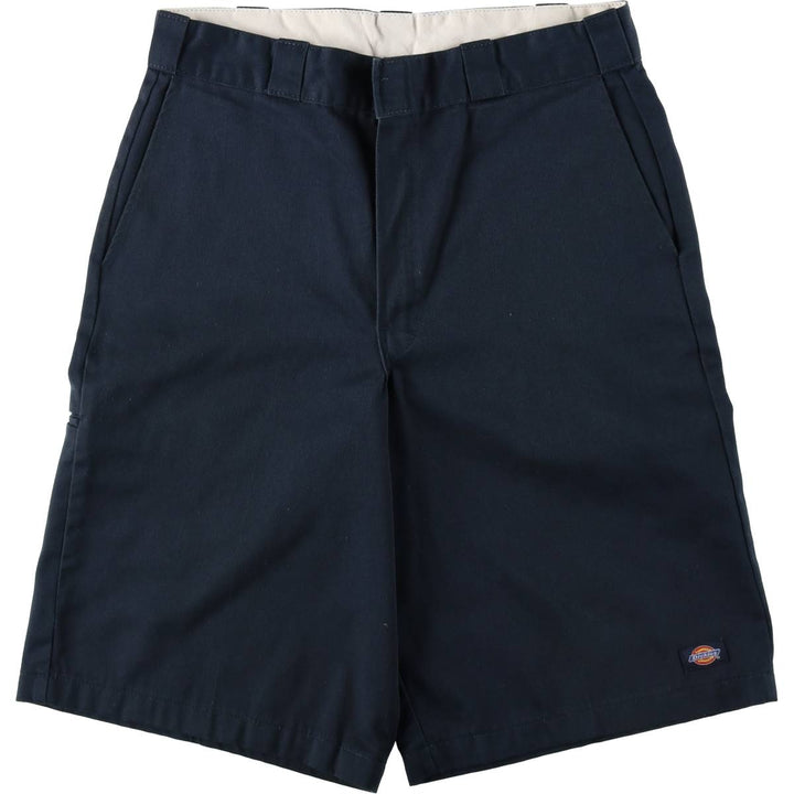 Dickies Work Shorts, Half Pants, Men's, W32 equivalent polyester navy blue type Vintage Second Hand
