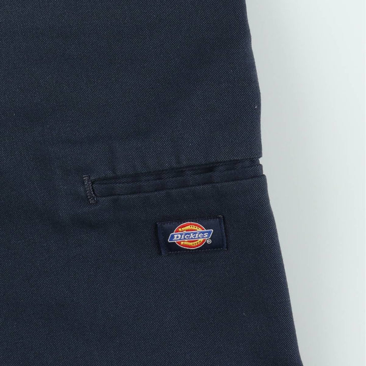 Dickies Work Shorts, Half Pants, Men's, W32 equivalent polyester navy blue type Vintage Second Hand