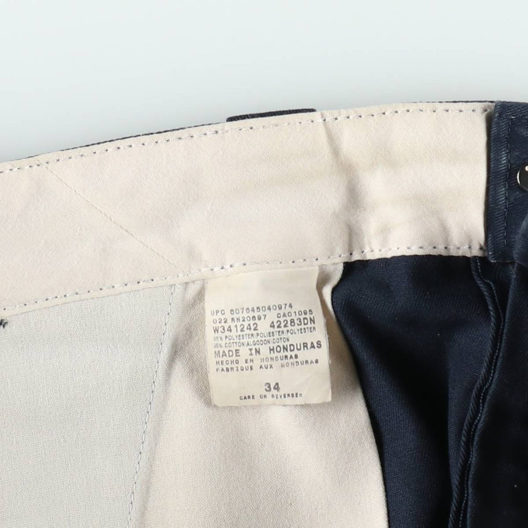 Dickies Work Shorts, Half Pants, Men's, W32 equivalent polyester navy blue type Vintage Second Hand