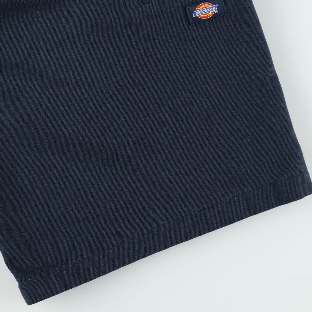 Dickies Work Shorts, Half Pants, Men's, W32 equivalent polyester navy blue type Vintage Second Hand