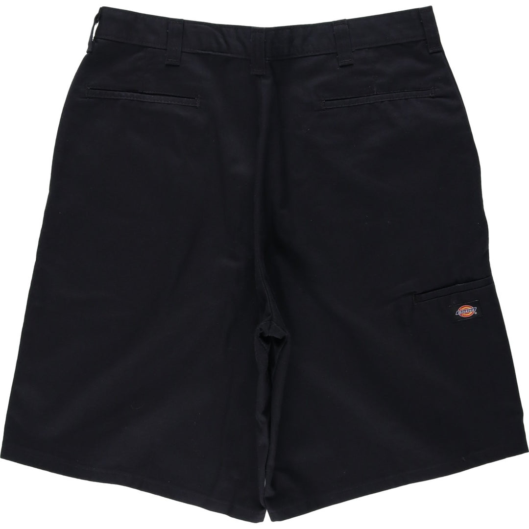 Dickies Work Shorts, Half Pants, Men's, W35 equivalent polyester black type Vintage Second Hand