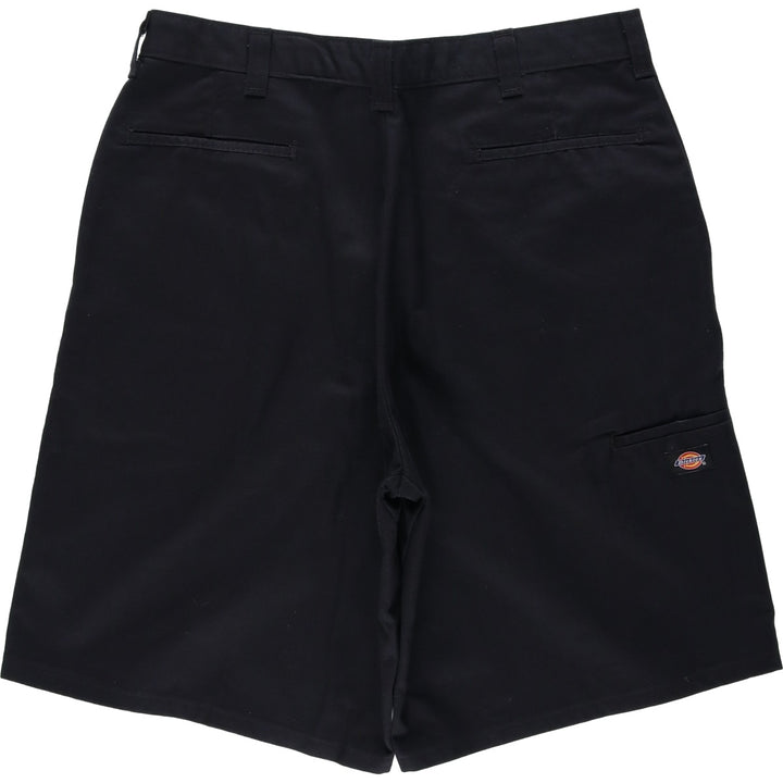 Dickies Work Shorts, Half Pants, Men's, W35 equivalent polyester black type Vintage Second Hand