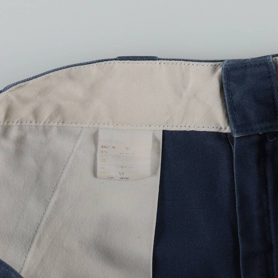 Dickies Work Shorts, Half Pants, Men's, W34 equivalent unclear navy blue type Vintage Second Hand