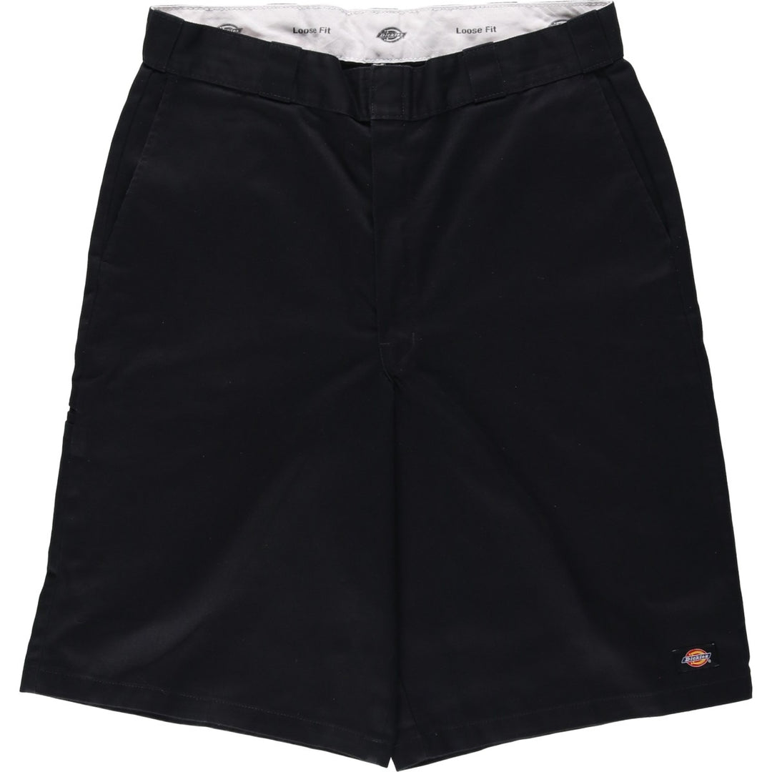 Dickies Loose Fit Work Shorts, Half Pants, Men's, W36 equivalent polyester black type Vintage Second Hand