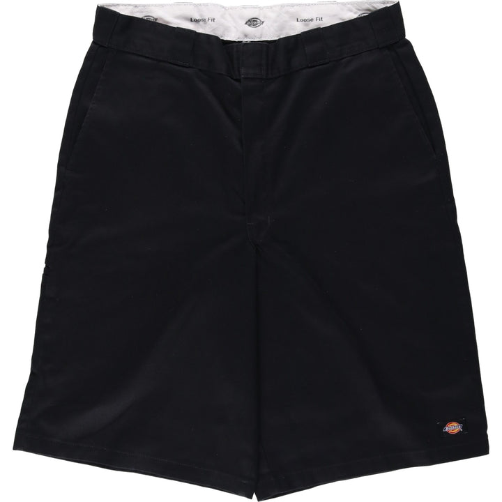 Dickies Loose Fit Work Shorts, Half Pants, Men's, W36 equivalent polyester black type Vintage Second Hand