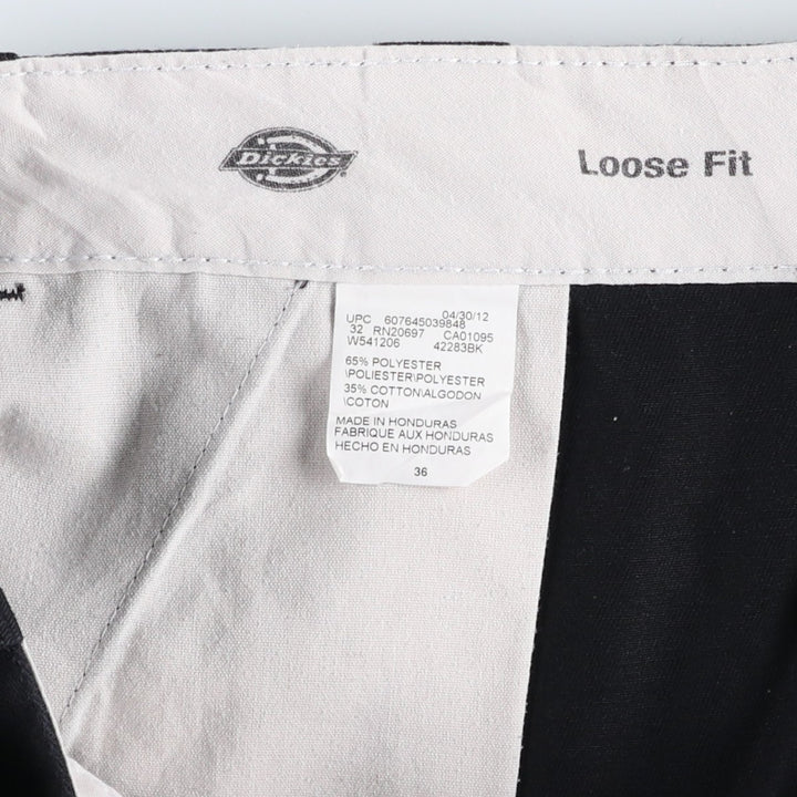 Dickies Loose Fit Work Shorts, Half Pants, Men's, W36 equivalent polyester black type Vintage Second Hand