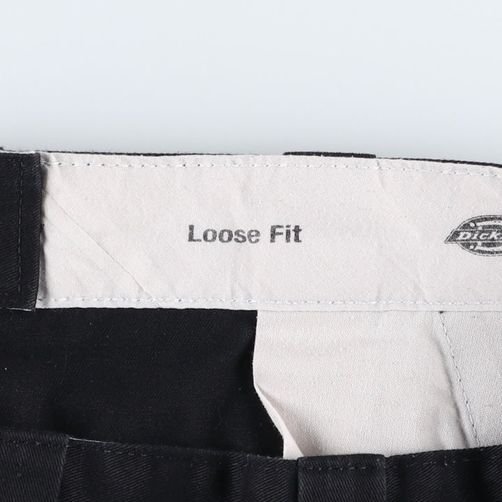 Dickies Loose Fit Work Shorts, Half Pants, Men's, W36 equivalent polyester black type Vintage Second Hand