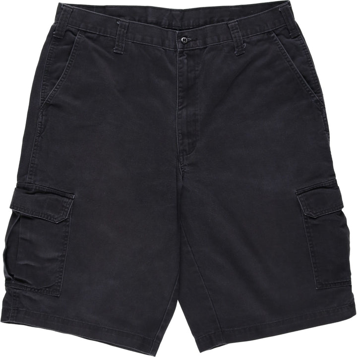 Dickies cargo shorts, half pants, men's size w35 cotton black type Vintage Second Hand