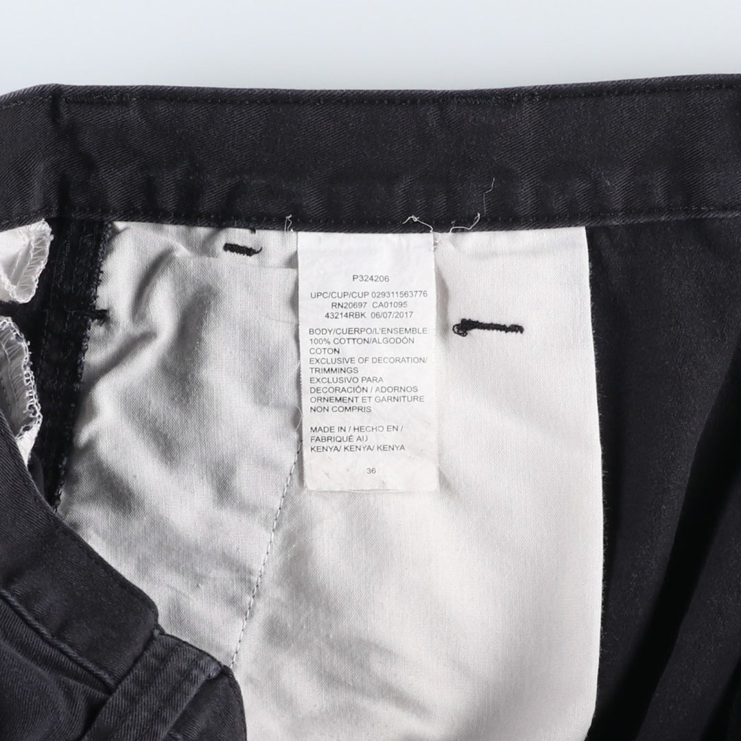 Dickies cargo shorts, half pants, men's size w35 cotton black type Vintage Second Hand