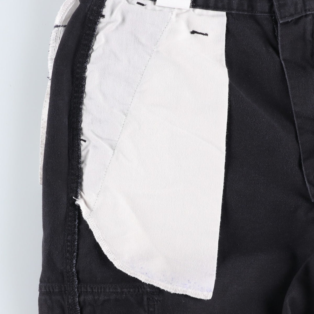 Dickies cargo shorts, half pants, men's size w35 cotton black type Vintage Second Hand