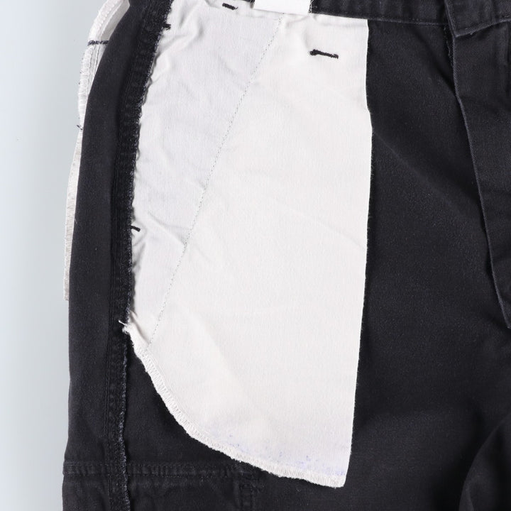 Dickies cargo shorts, half pants, men's size w35 cotton black type Vintage Second Hand