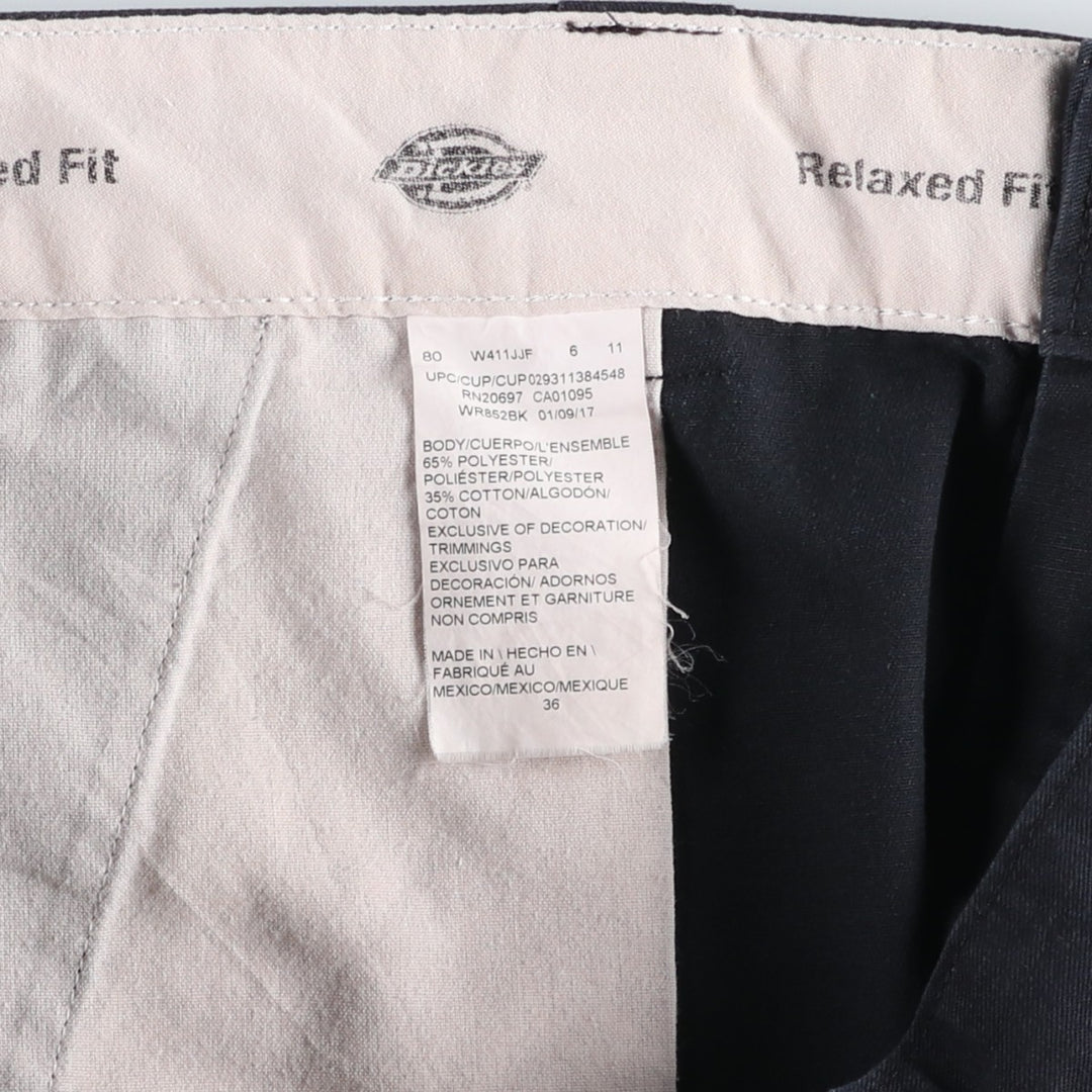 Dickies Relaxed Fit Work Shorts, Half Pants, Men's, W36 equivalent polyester black type Vintage Second Hand