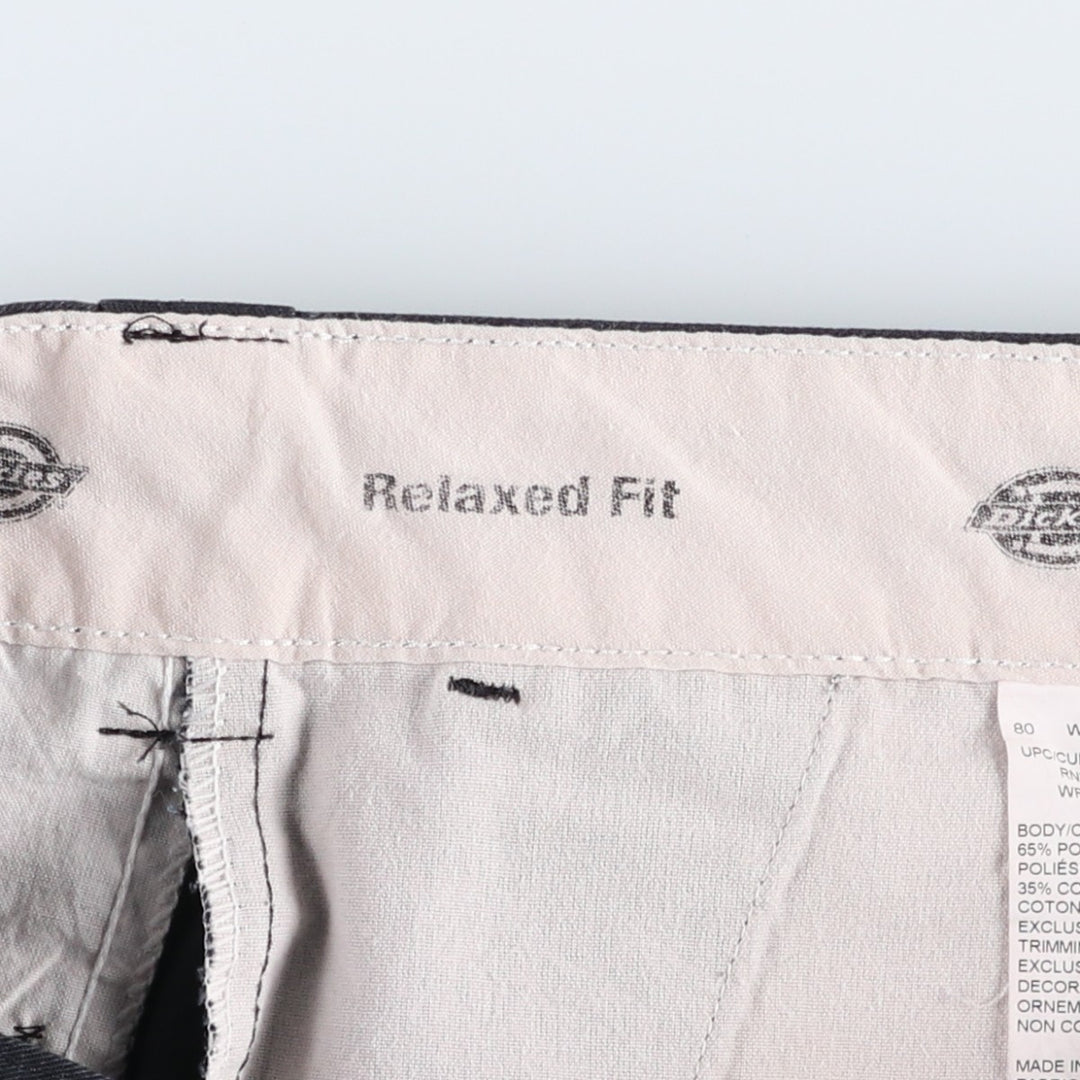Dickies Relaxed Fit Work Shorts, Half Pants, Men's, W36 equivalent polyester black type Vintage Second Hand