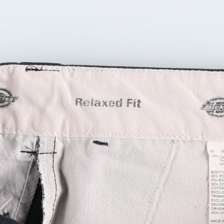 Dickies Relaxed Fit Work Shorts, Half Pants, Men's, W36 equivalent polyester black type Vintage Second Hand