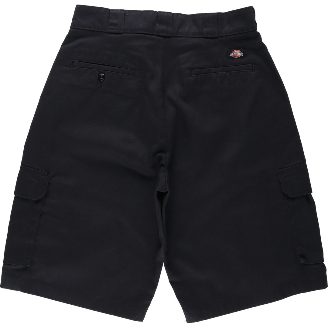 Dickies Loose Fit Cargo Shorts, Men's Size W34 (approx.) polyester black type Vintage Second Hand