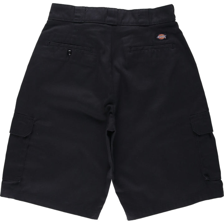 Dickies Loose Fit Cargo Shorts, Men's Size W34 (approx.) polyester black type Vintage Second Hand