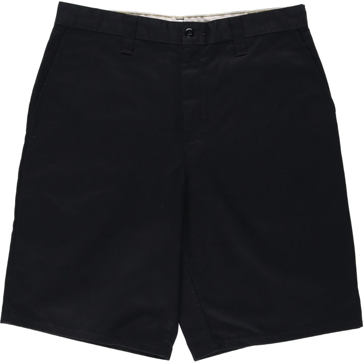 Dickies Work Shorts, Half Pants, Men's, W33 equivalent polyester black type Vintage Second Hand
