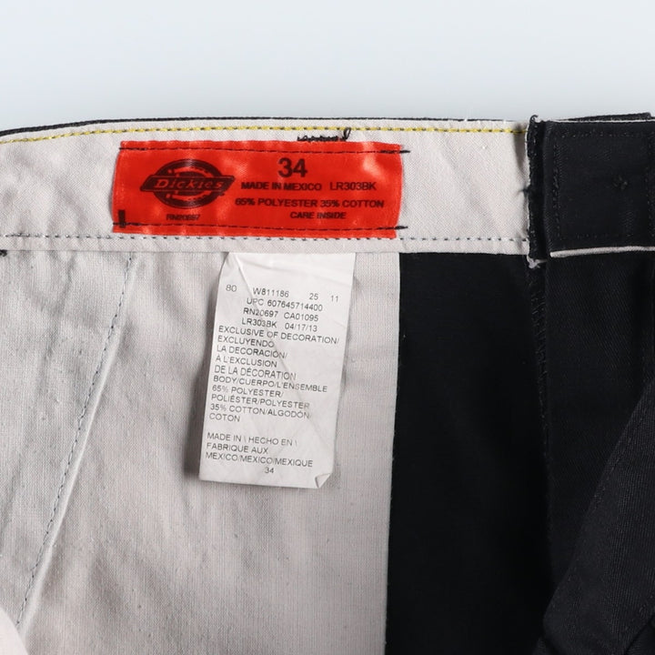 Dickies Work Shorts, Half Pants, Men's, W33 equivalent polyester black type Vintage Second Hand