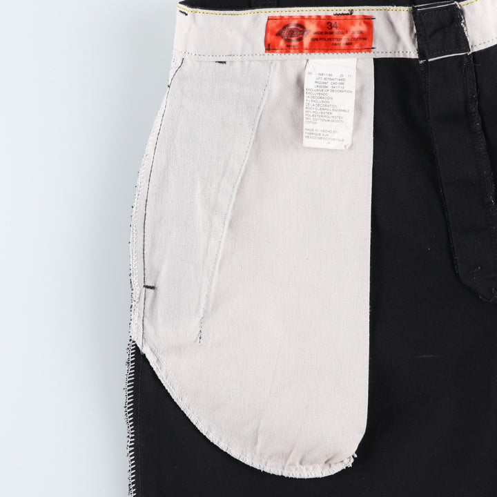 Dickies Work Shorts, Half Pants, Men's, W33 equivalent polyester black type Vintage Second Hand