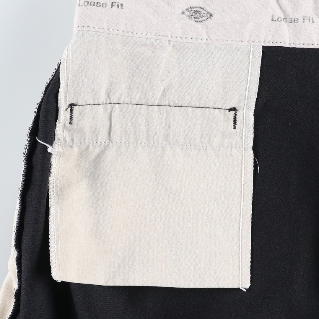 Dickies Loose Fit Work Shorts, Half Pants, Men's, W36 equivalent polyester black type Vintage Second Hand