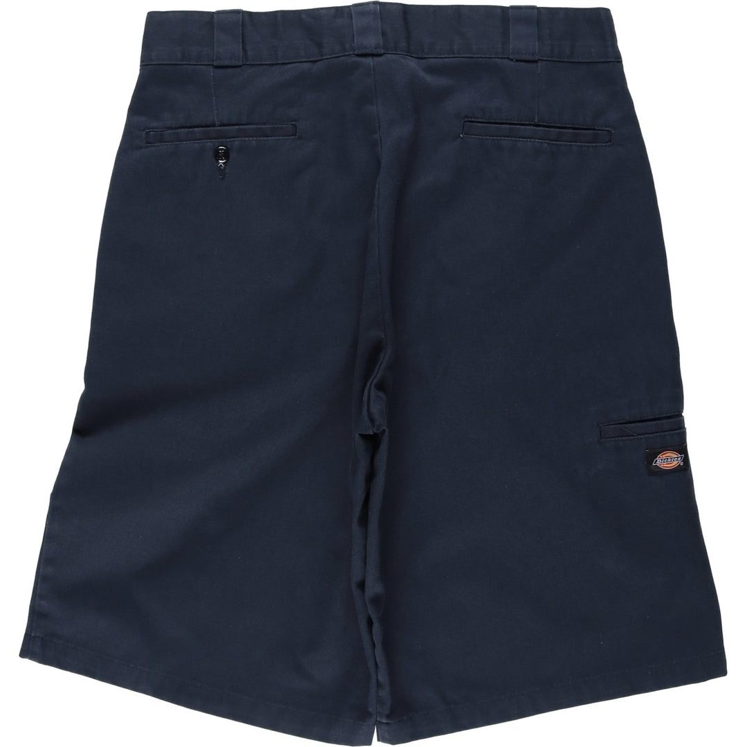 Dickies Loose Fit Work Shorts, Half Pants, Men's, W34 equivalent polyester navy blue type Vintage Second Hand