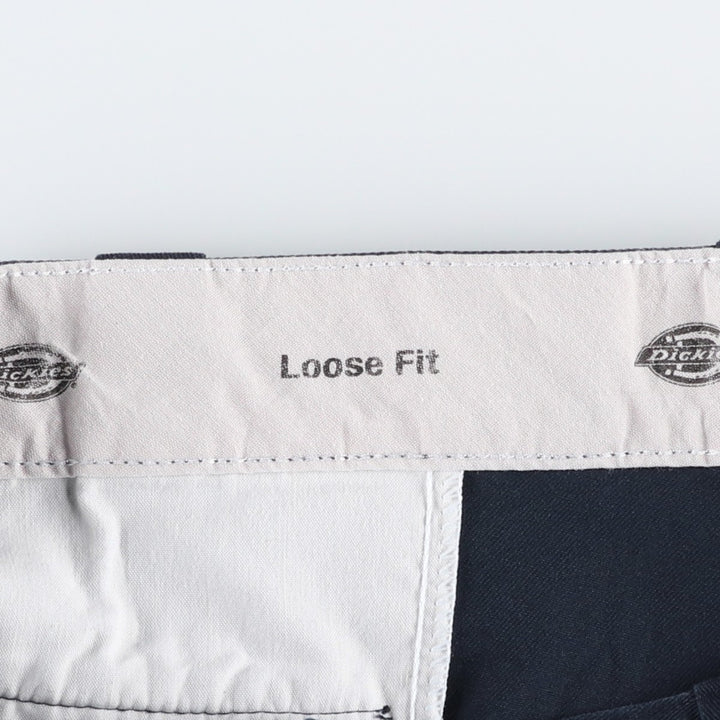 Dickies Loose Fit Work Shorts, Half Pants, Men's, W34 equivalent polyester navy blue type Vintage Second Hand