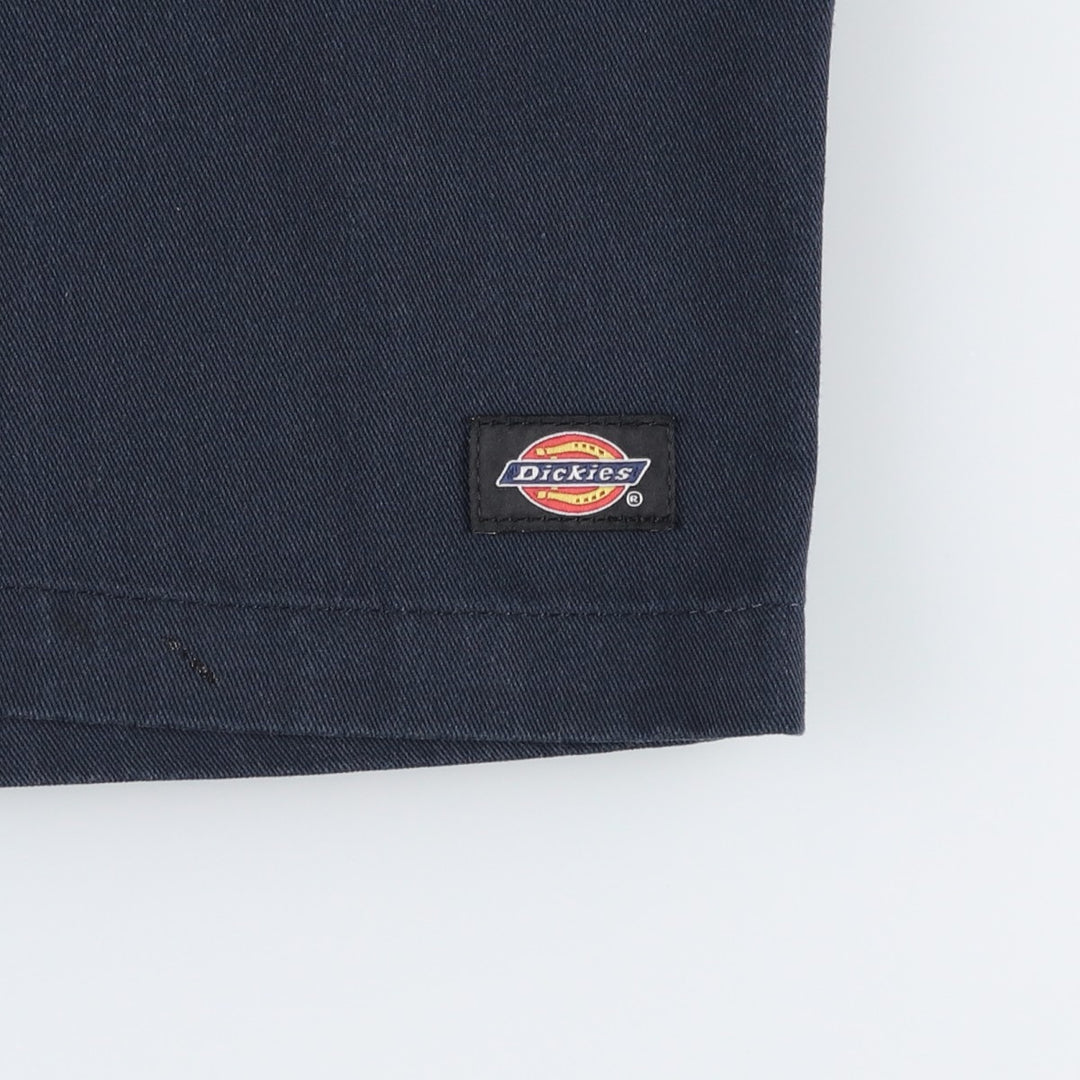 Dickies Loose Fit Work Shorts, Half Pants, Men's, W34 equivalent polyester navy blue type Vintage Second Hand