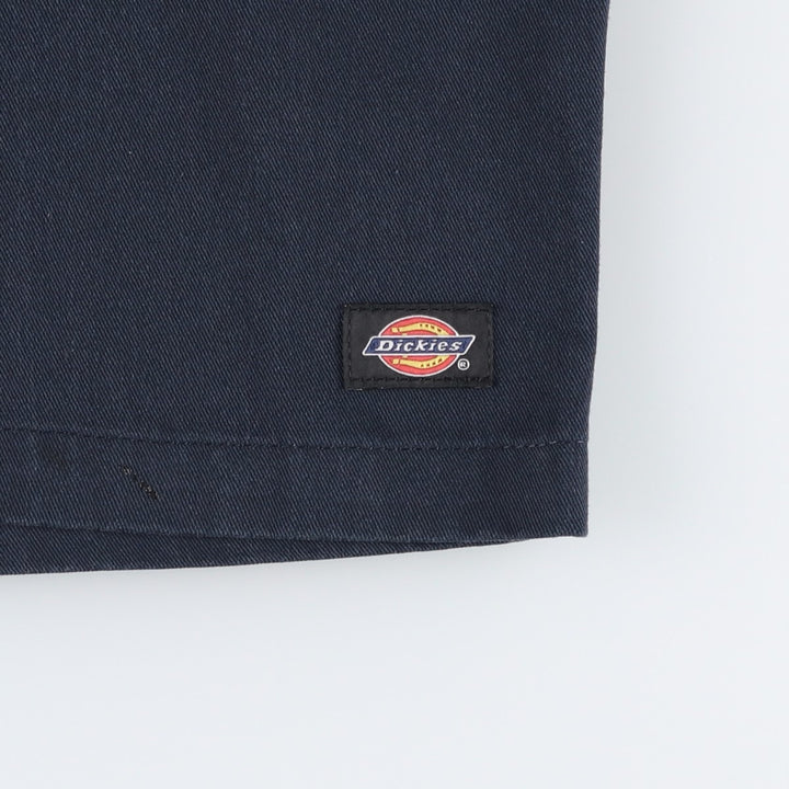 Dickies Loose Fit Work Shorts, Half Pants, Men's, W34 equivalent polyester navy blue type Vintage Second Hand