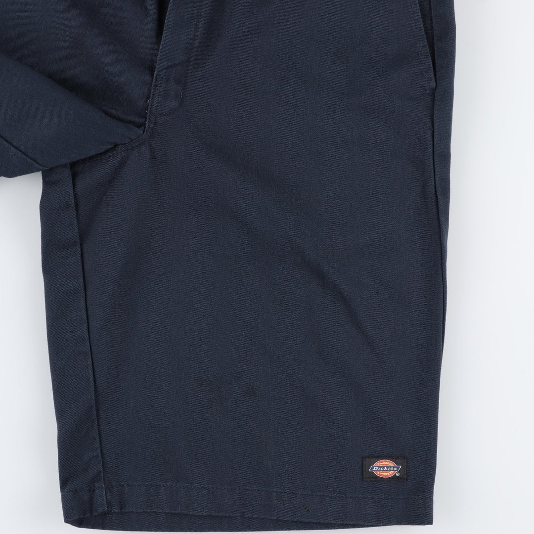 Dickies Loose Fit Work Shorts, Half Pants, Men's, W34 equivalent polyester navy blue type Vintage Second Hand