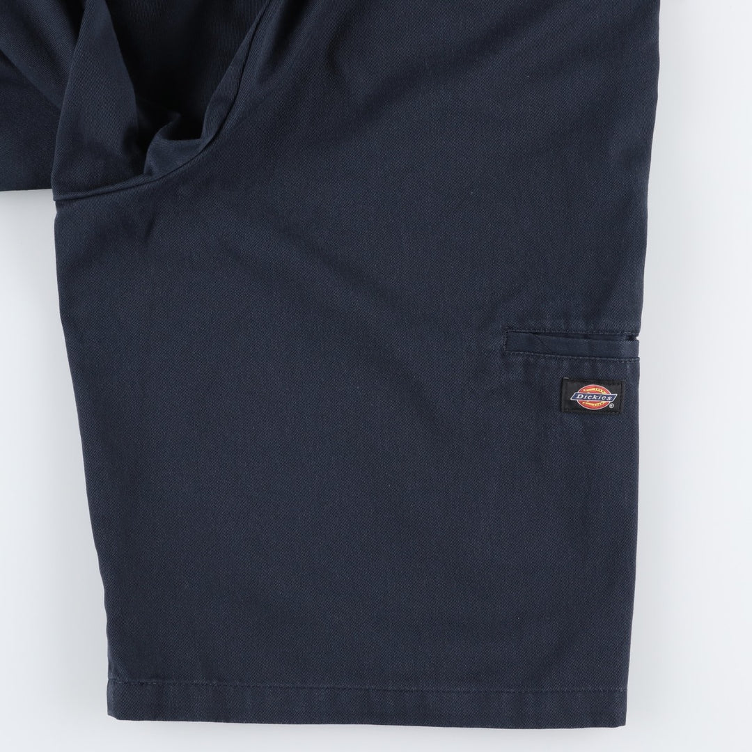 Dickies Loose Fit Work Shorts, Half Pants, Men's, W34 equivalent polyester navy blue type Vintage Second Hand